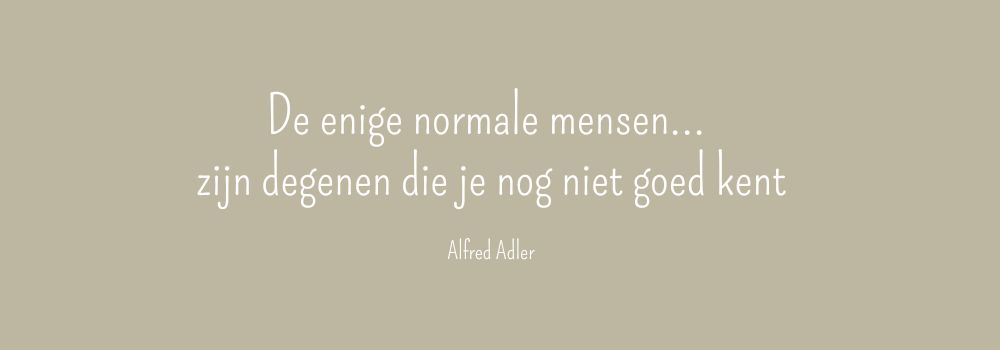 Doe eens (ab)normaal