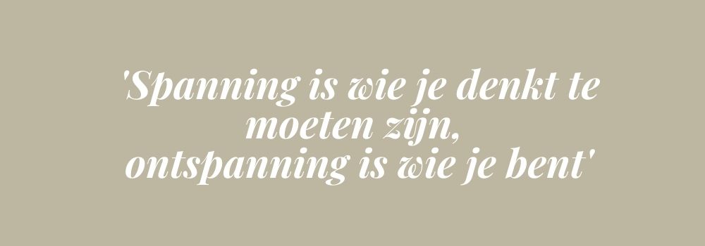 Aanspannen of ontspannen: wat doe jij?